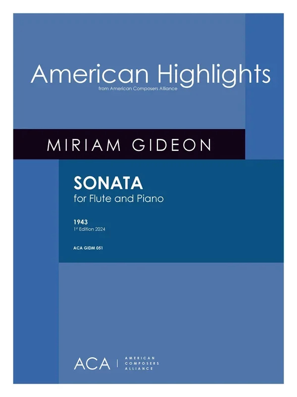 Gideon: Flute Sonata