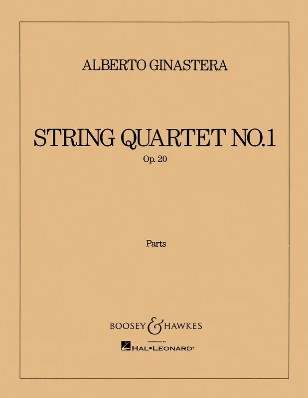 Ginastera – String Quartet No 1 Op 20 Parts Book