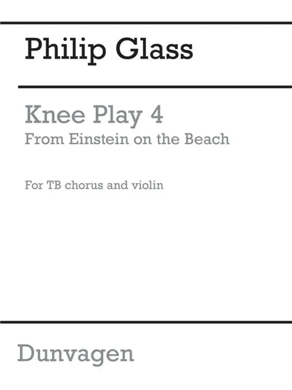 Glass – Knee Play 4 Einstein On Beach Tb (Softcover Book)