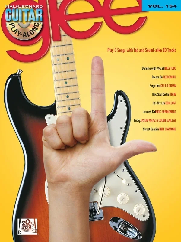 Glee Guitar Play Along Book/CD V154 (Softcover Book/CD)