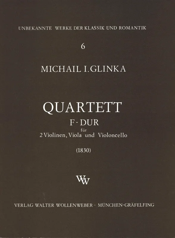 Glinka: String Quartet in F Major