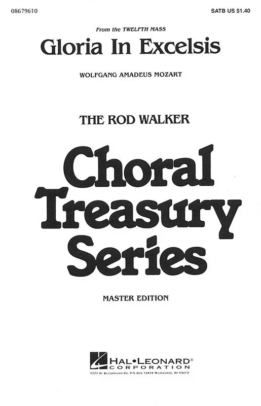 Gloria In Excelsis SATB (Octavo)