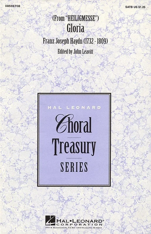 Gloria SATB Arr Leavitt (Octavo)