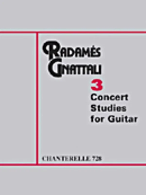 Gnattali – 3 Concert Studies 3 For Guitar (Softcover Book)