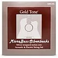 Gold Tone MBLNS MicroBass LaBella ‘Silverback’ Silver-Wrapped Nylon Strings Standard