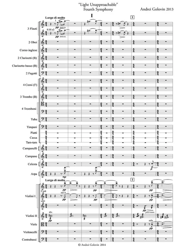 Golovin: Symphony No. 4 “Light Unapproachable “