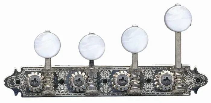 Gotoh Mandolin Machine Heads F Style 23mm Nickel with Pearloid Buttons