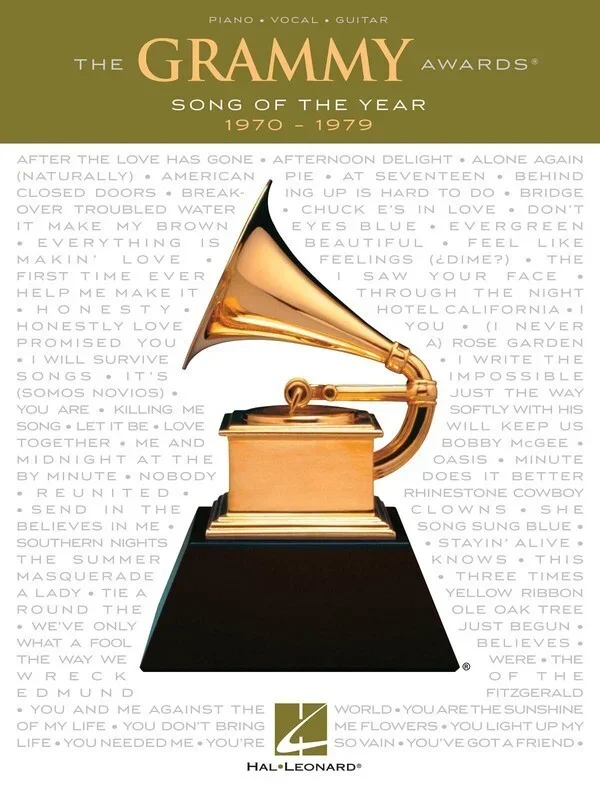 Grammy Awards Song Of The Year 1970 – 1979 PVG (Softcover Book)
