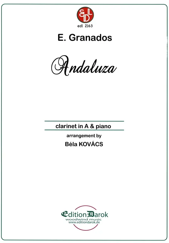 Granados: Andaluza from 12 Danzas españolas (arr. for clarinet and piano)
