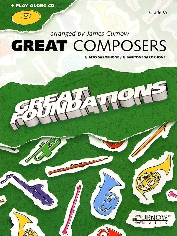 Great Composers Alto/Bar Sax Gr 1/2 Book/CD (Softcover Book/CD)