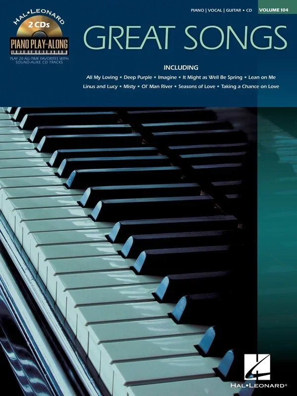 Great Songs Piano Play Along Book/CD V104 (Softcover Book/CD)