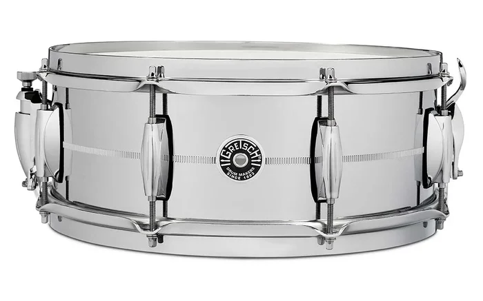 Gretsch 5X14 USA Brooklyn Chrome Over Brass Snare Drum