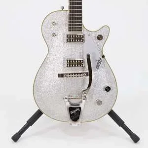 Gretsch G6129T-59 Vintage Select ’59 Silver Jet with Bigsby – Silver Sparkle with Ebony Fingerboard