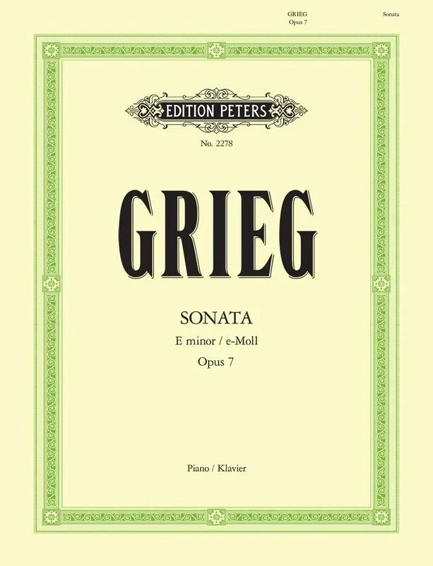 Grieg – Sonata E Min Op 7 Piano (Softcover Book)