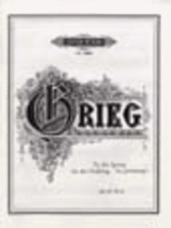 Grieg – To The Spring Op 43 No 6 Piano (Softcover Book)