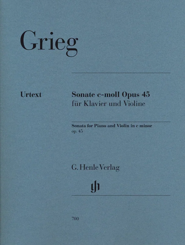 Grieg: Violin Sonata c minor op. 45 for Violin & Piano