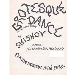 Grotesque Dance from “The Master Barber” – Alto Sax and Piano