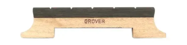 Grover 1/2 Inch Banjo Bridge 5 String – Hard Maple with Ebony Saddle