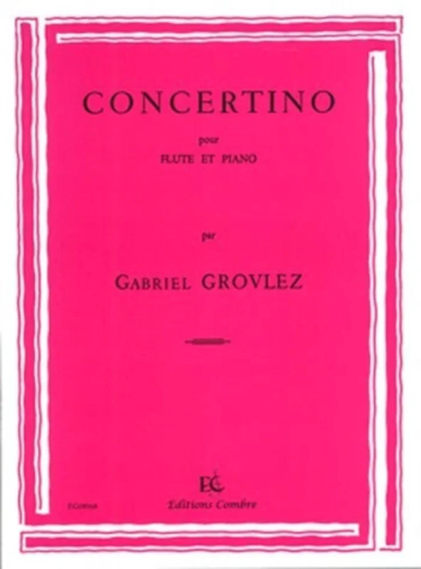 Grovlez – Concertino Flute/Piano (Softcover Book)