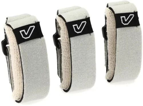 Gruv Gear FretWraps HD ‘Stone’ String Muters 3-Pack (White, Medium)