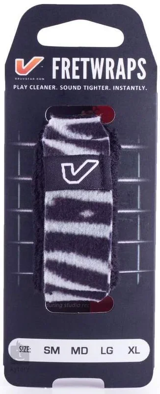 Gruv Gear FretWraps Wild “Zebra” Guitar String Muters/Dampeners 1-Pack (Large)