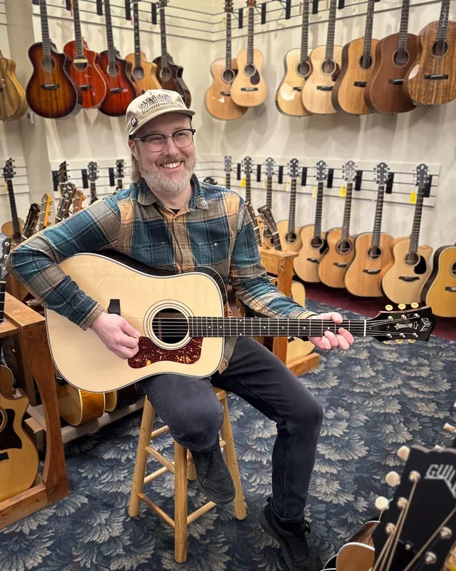 Guild USA Limited Edition D-50T Herringbone Dreadnought Acoustic Guitar