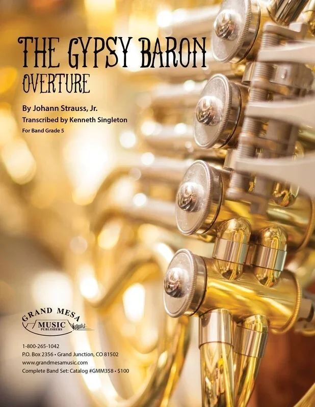 Gypsy Baron Overture Concert Band 5 Score/Parts Book