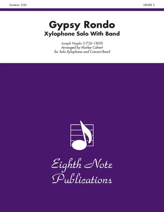 Gypsy Rondo Solo Xylophone And Concert Band Gr 3