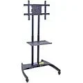 H. Wilson Luxor Adjustable Flat Panel Cart with Shelf Standard