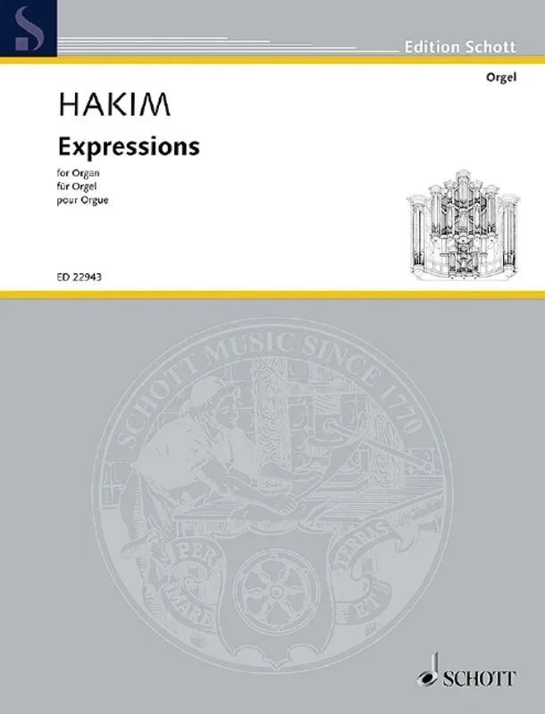 Hakim – Expressions For Organ (Softcover Book)