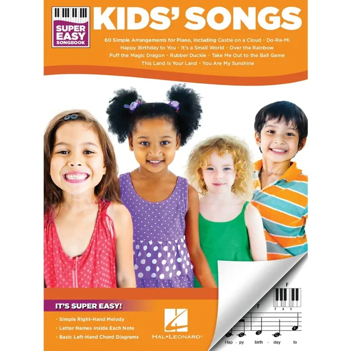 HAL LEONARD HL00198009 Kids’ Songs – Super Easy Songbook