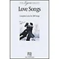 Hal Leonard The Lyric Library: Love Songs Book Standard