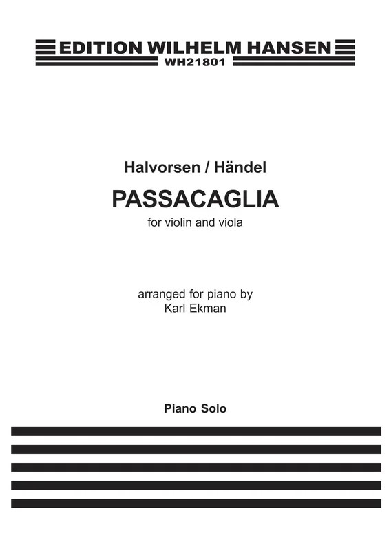 Handel-Halvorsen: Passacaglia (arr. for piano)