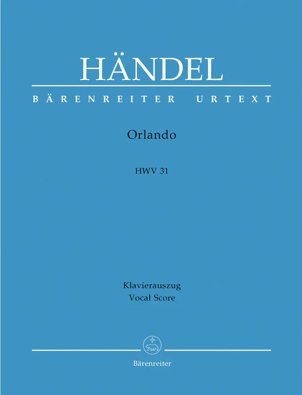 Handel: Orlando – Vocal Score
