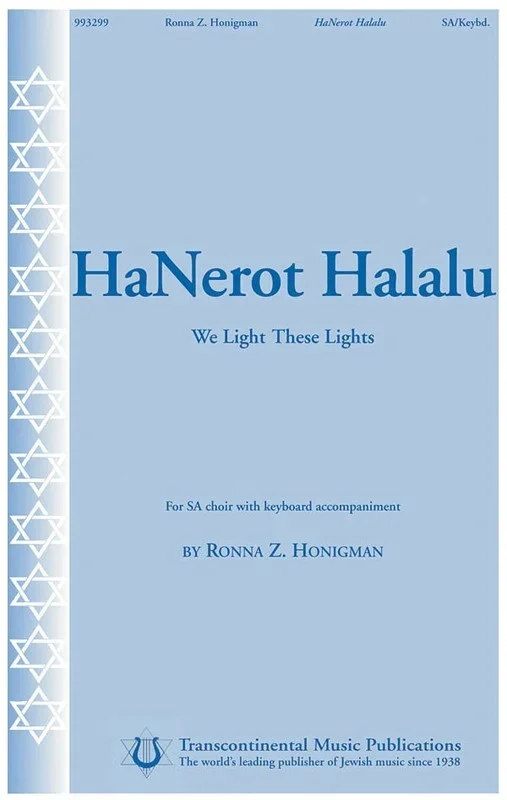 Hanerot Halalu (We Light The Lights) SA (Octavo)