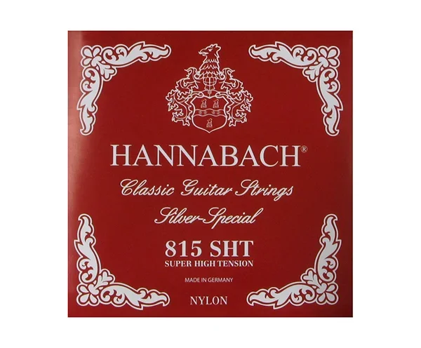 Hannabach Classical 815SHT Silver Special Set – Red (Super High Tension)