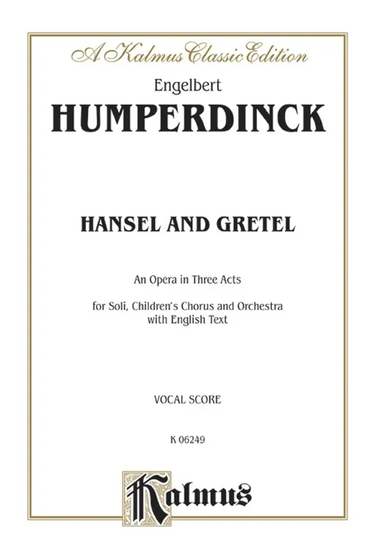 Hansel And Gretel Vocal Sc