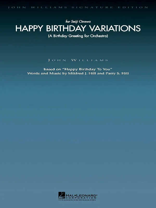 Happy Birthday Variations Fo Score/Parts