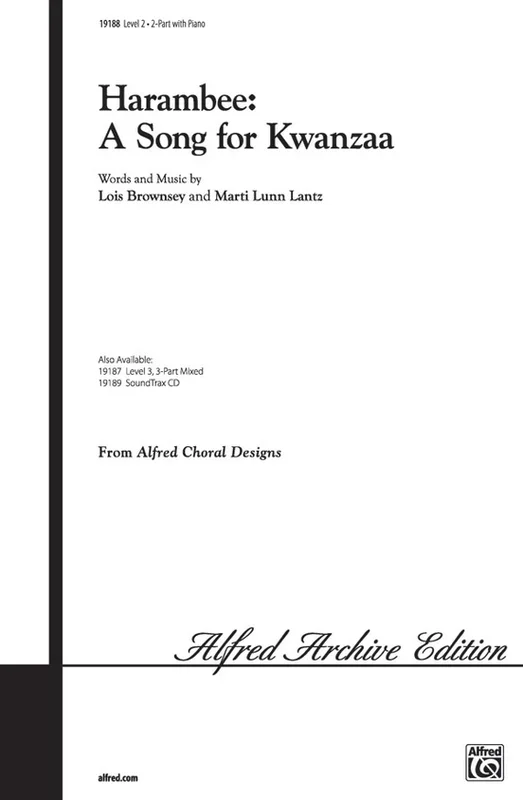 Harambee Song For Kwanzaa 2 Part/Piano Level 2