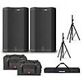 Harbinger VARI V4415 15″ Powered Speakers Package With Bags & Stands Standard