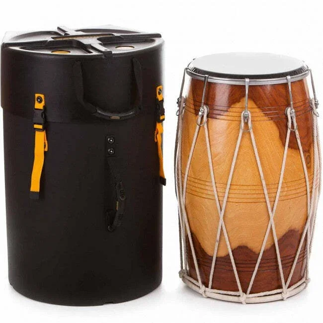 Hardcase HNDHOL15 Dhol Drum Case Black 15inch