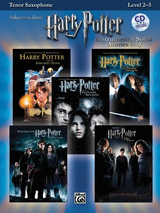 Harry Potter Solos Movies 1-5 Tenor Sax Book/CD