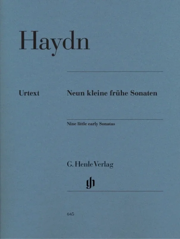 Haydn – 9 Little Early Sonatas Piano Urtext (Softcover Book)