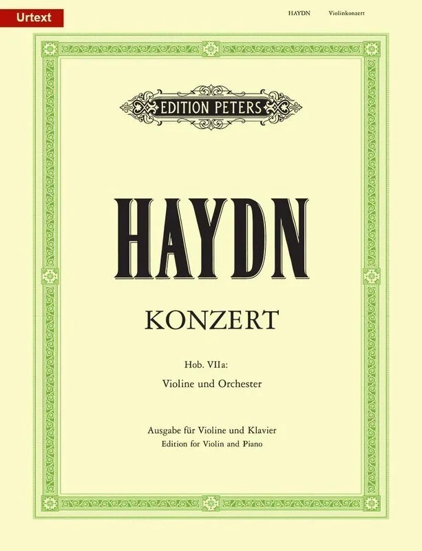 Haydn – Concerto In A Hob 7A No 3 Violin/Piano (Softcover Book)