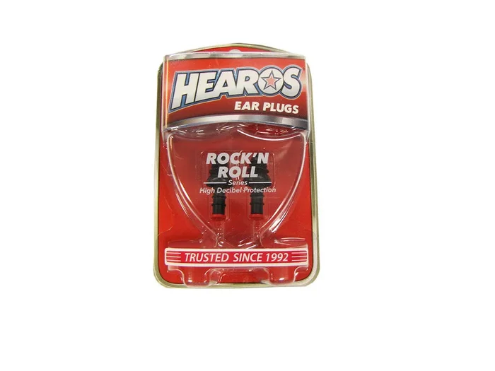 Hearos Rock ‘N Roll Earplugs Comfortable, Re-Usable and Washable