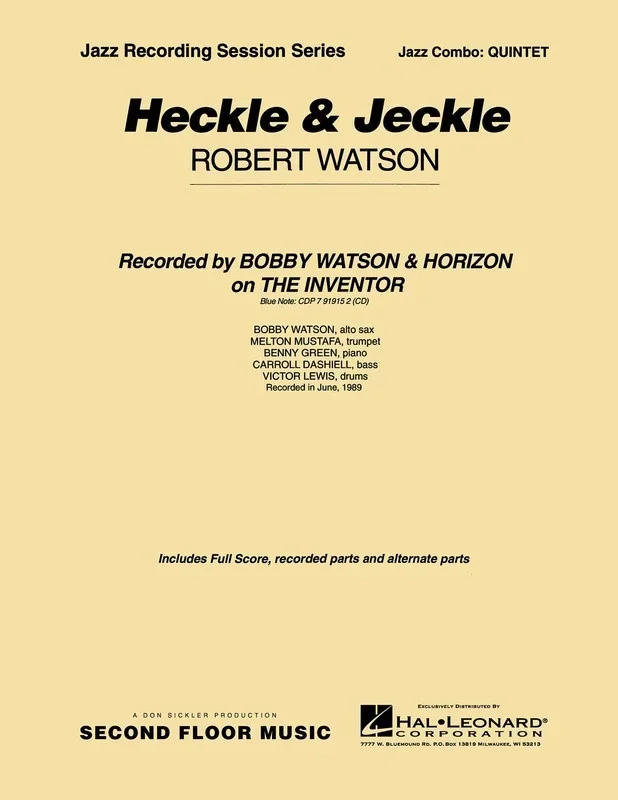 Heckle And Jeckle Jazz Combo Score/Parts