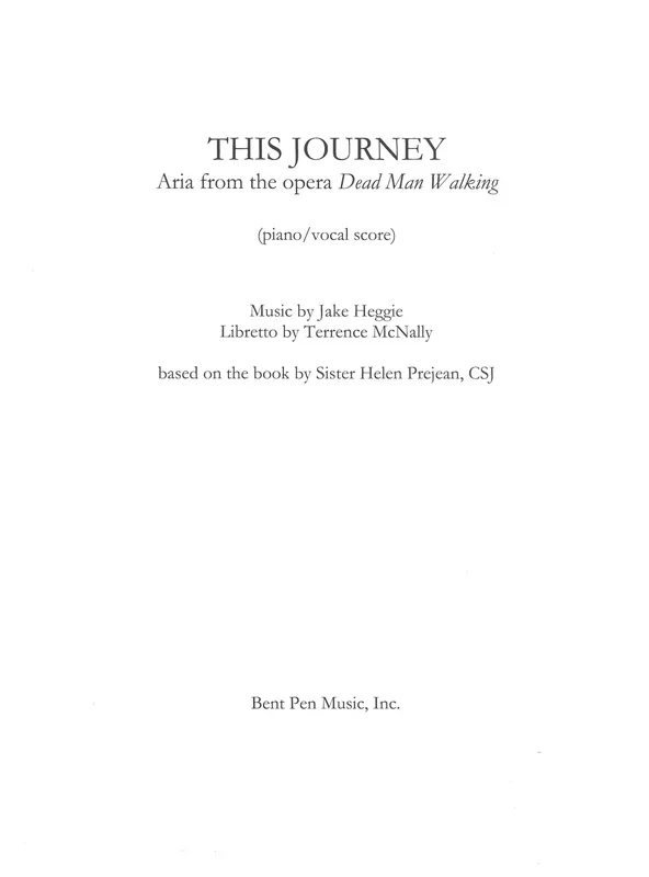 Heggie: This Journey