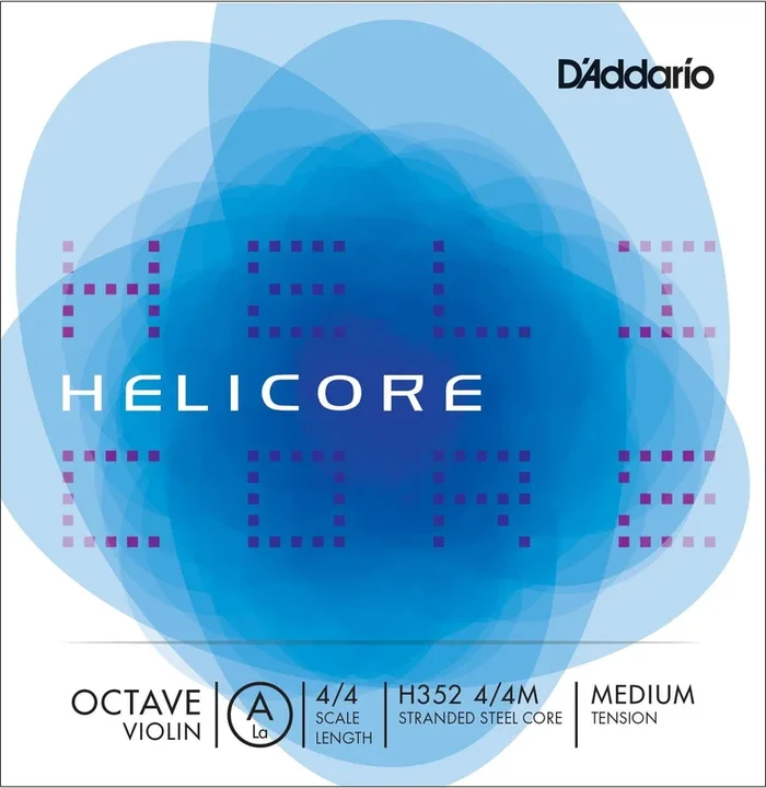Helicore Octave Violin Single A String, 4/4 Scale, Medium Tension