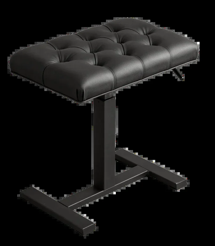 Hemingway Hydraulic Piano Bench HPB55HB – Adjustable Height Black Vinyl