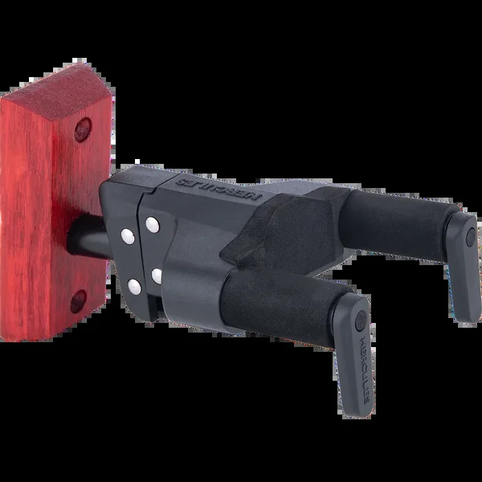 Hercules Auto Grip System ,Guitar Hanger, Red Wood